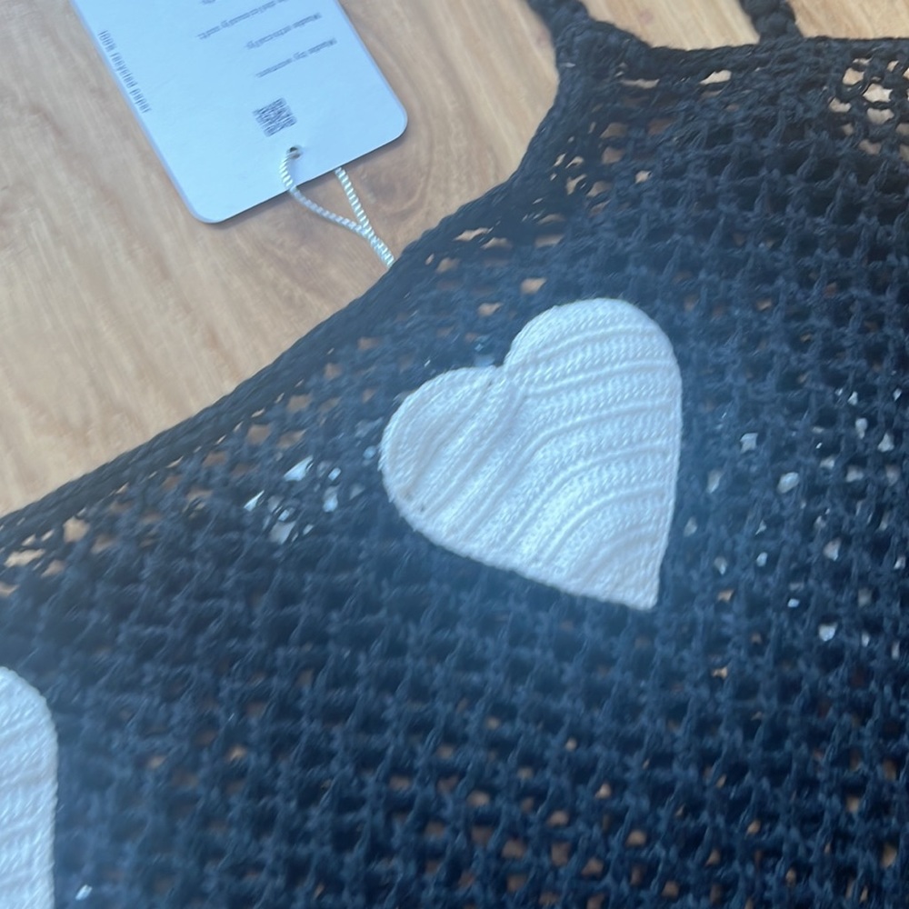 NWT Pitusa black
CROCHET HEARTS MINI - Picture 6 of 10